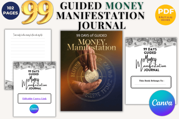 99 Days Guided Money Manifestation Journal: Transform Your Financial Future