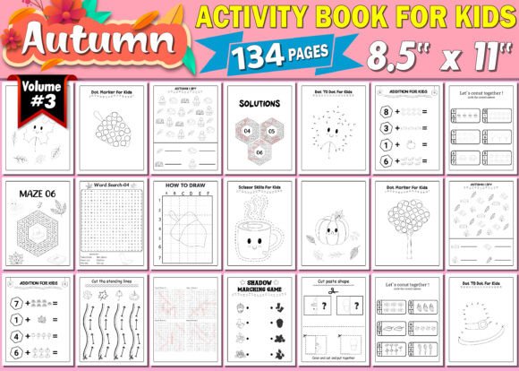 Autumn Activity Book for Kids Vol – 3: A Creative Learning Resource for Young Explorers