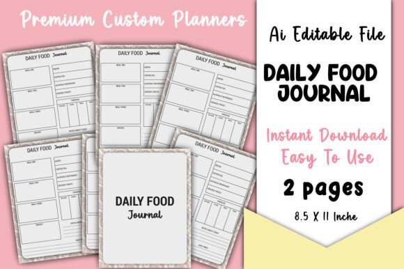 Editable Daily Food Journal KDP Interior: A Practical Tool for Tracking Your Nutrition