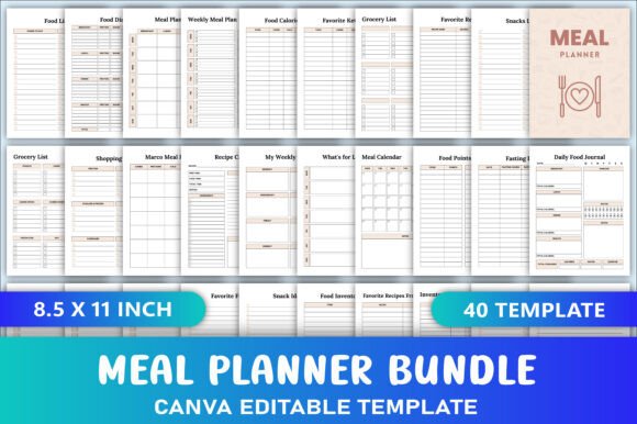 Editable Meal Planner Bundle: A Comprehensive Overview
