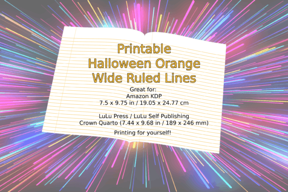 Halloween Orange Wide Ruled Lines: A Versatile Tool for Creativity and Organization