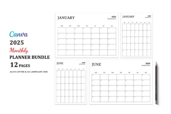 Monthly Planner Bundle 2025: Your Ultimate Tool for Organization and Planning