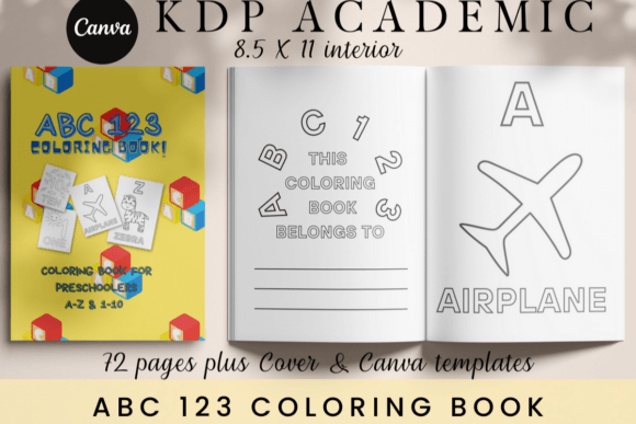 PreSchool ABC 123 Coloring Book