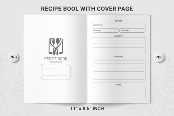 Recipe Book KDP 04: A Stylish Addition to Any Cookbook