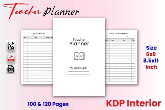 Teacher Planner Printable Kdp Interior: A Creative Solution for Modern Educators